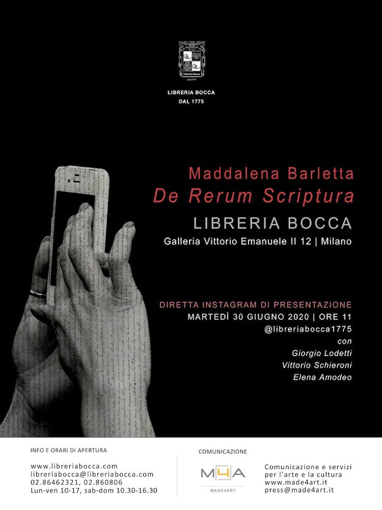 Invito Maddalena Barletta. De Rerum Scriptura