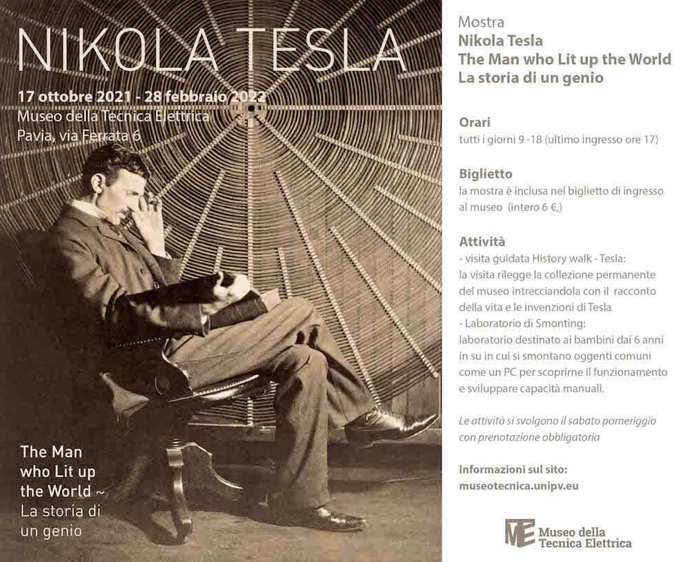 Museo-Tecnica-Elettria-Pavia-Tesla Locandina
