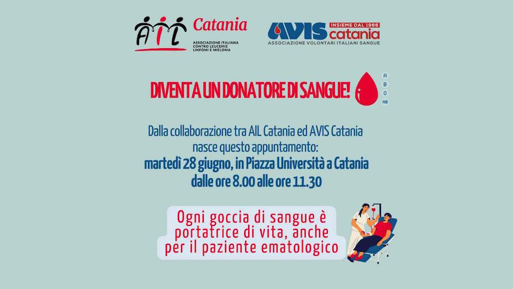 Avis-Catania-Donazione sangue Ail e Avis Catania