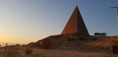 Fiumara-d'arte-Piramide 38° Parallelo Mauro Staccioli