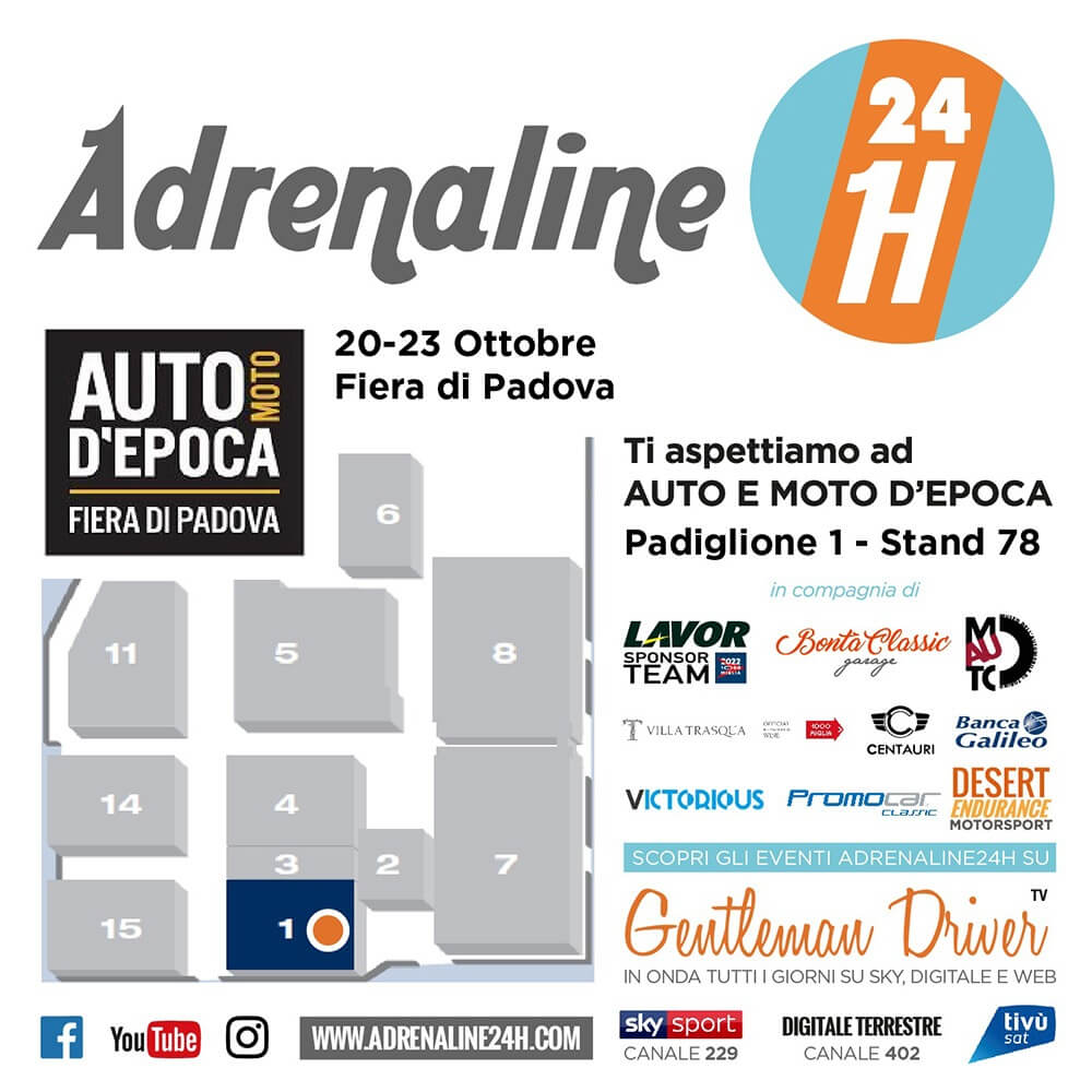 Adrenaline24h Auto e Moto D'Epoca 2022